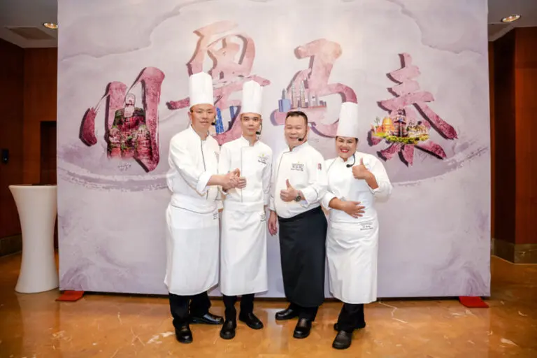 Chef Chew with colleagues at hotel promotions Chef Chew with colleagues at hotel promotions
