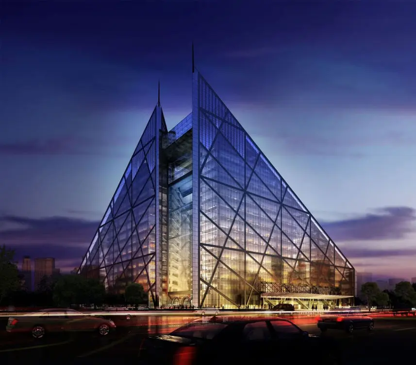 Hotel Eclat Beijing Exterior Night View Conde Nast Traveler Reader's Choice 2024 Hotel Éclat Beijing