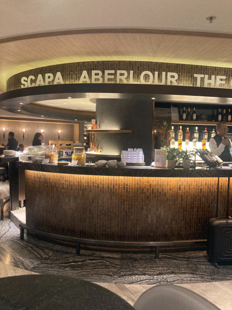 AeroBar boasts the airports largest selection of whisky AeroBar boasts the airports largest selection of whisky