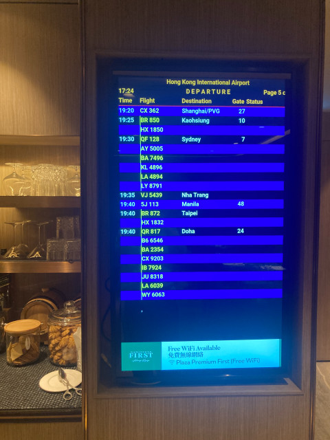 Complimentary Wi Fi access and plenty of Flight Information Screen Monitors Complimentary Wi Fi access and plenty of Flight Information Screen Monitors
