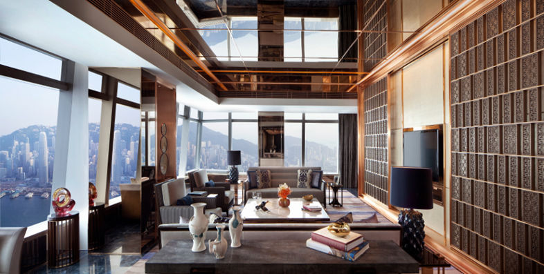 The Ritz Carlton Suite Victoria Harbour Living Room The Ritz Carlton Suite Victoria Harbour Living Room