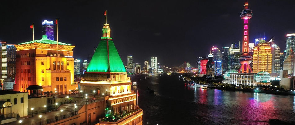 Peace hotel Delightful Christmas Lighting at the Fairmont Peace Hotel Shanghai
