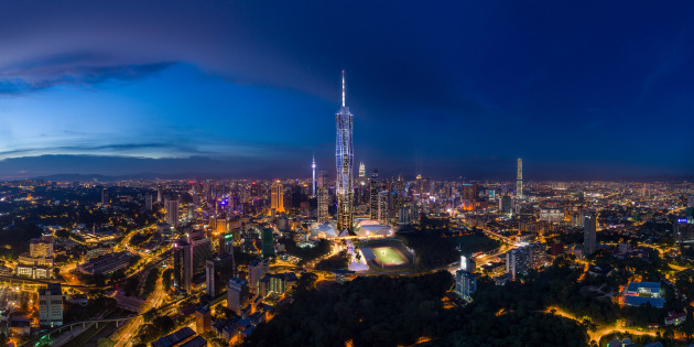 Rendering of Park Hyatt KL in Merdeka 118 Night Shot Rendering of Park Hyatt KL in Merdeka 118 Night Shot