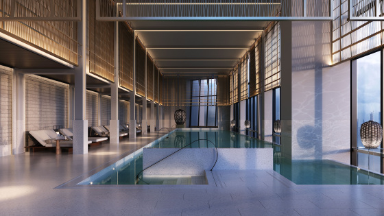 Rendering of Pool Vitality Pool Deck Rendering of Pool Vitality Pool Deck