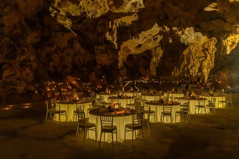 Dragon Pearl Cave in Vietnams north will metamorphose into a restaurant and concert hall from April this year Dragon Pearl Cave in Vietnam’s North To Unveil "Dreamlike" Dining Experience