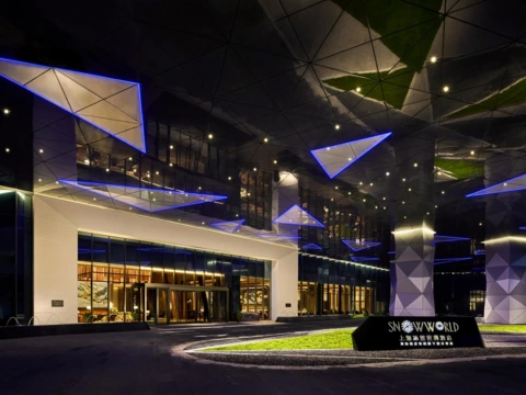 Hotel Entrance Night View (酒店进口 夜景）