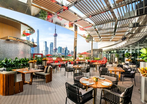 The Kitchen Table Terrace Inspired by a modern New York city bistro with celebrated views of the Pudong skyline serving a wide range of grilled meats and seafood from the Josper The Kitchen Table Terrace Inspired by a modern New York city bistro with celebrated views of the Pudong skyline serving a wide range of grilled meats and seafood from the Josper
