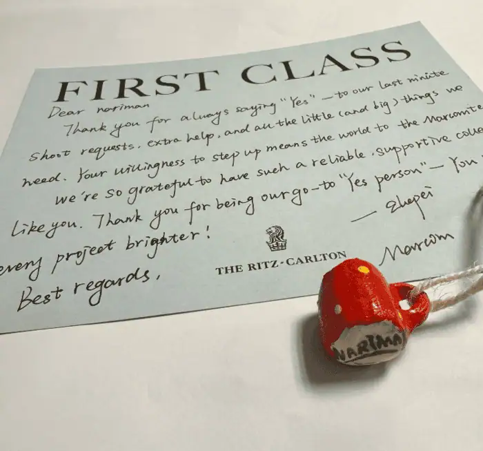 My Interview with the Head Mixologist Portman Ritz-Carlton Shanghai 2 A kind compliment from a guest