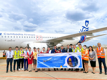 Cambodia Airways Successfully Launched Phnom Penh - Hong Kong Non-stop Flight
