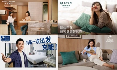 “四大金刚”(顺时针依次为:筑格酒店、逸衡酒店、假日酒店、