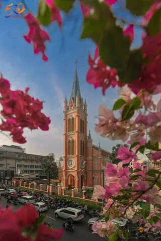 Tan Dinh Church – the unique pink church that captures every traveler's attention
