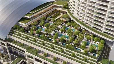 Sands Breaks Ground on New Ultra-Luxury Development in Singapore 7 Taking-inspiration-from-the-islands-lush-urban-greenery-the-development-will-see-a-significant-proportion-of-green-amenities_credit-to-Safdie-Architects-scaled