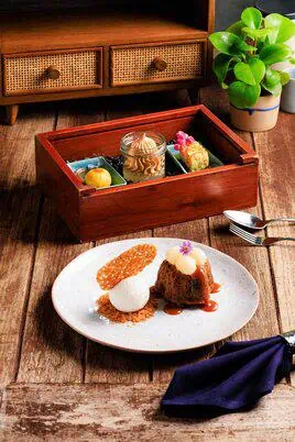 Meliá Chiang Mai’s Mai Restaurant & Bar Unveils Sustainable New Menu 4 To round off the dining experience, four desserts are on offer including 'Lum Yai Pudding', comprising organic longan pudding, butterscotch sauce and coconut ice cream.