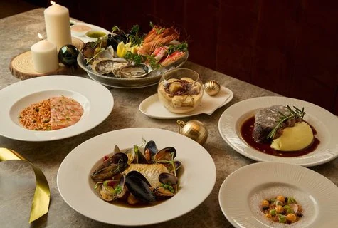 Festive Elegance at The Hari Hong Kong: A Holiday Season of Dining, Gifting & Celebration 2 A selection of dishes from Lucciola's festive menu