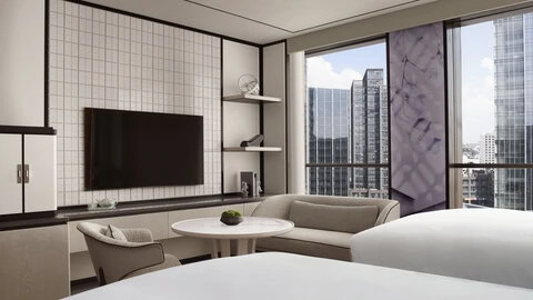 Review The Ritz-Carlton Suzhou: Where Luxury Meets Suzhou Heritage 8 Deluxe Double_Seating Area