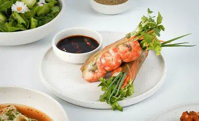 TIA Wellness Resort Unveils a New Ocean Bistro Menu Inspired by Balance 3 Fresh Prawn Spring Rolls