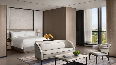 Review The Ritz-Carlton Suzhou: Where Luxury Meets Suzhou Heritage 9 Studio_Living Room and Bedroom