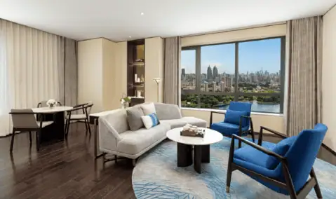 HUALUXE Shanghai Changfeng Park Hotel Review: What to Expect 6 Suite_Living Room