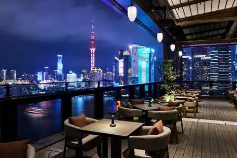 Wolfgang Puck’s Spago Shanghai Grand Opening Sets a New Benchmark for Bund Dining 2 Terrace night view at Spago Shanghai