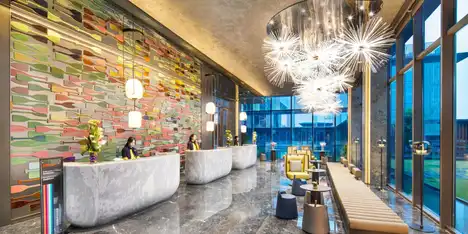 Review: Hotel Indigo Suzhou Yangcheng Lake | Lakeside Chic Stay 6 hotel lobby