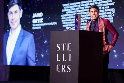 Stelliers Greater China 2025 Hoteliers of the Year Announced 5 Left to right: Rainer Burkle, former Area VP Luxury, Marriott International Greater China; Hugo Montanari, General Manager of The Year; William Mackay, former President of Operations, Four Seasons Hotels & Resorts Asia Pacific