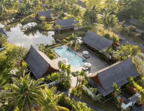 The Sanchaya Review: Luxury Beachfront Escape 9 Leelawadee and Lawan Thai Villas each offer generous living spaces and a verandah with views over the estate’s tranquil gardens and lagoon