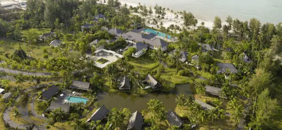 The Sanchaya Review: Luxury Beachfront Escape 5 Colonial-style architecture and tropical gardens at The Sanchaya.