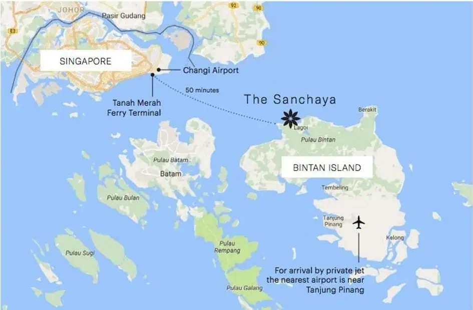 The Sanchaya, Bintan, Indonesia_Location Map