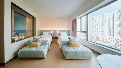 The Royal Garden Kowloon East Opens in January 2026, Marking Brand’s First Expansion in 44 Years 3 Upper Urban Oasis Room with Twin Beds_Photo by The Royal Garden Kowloon East