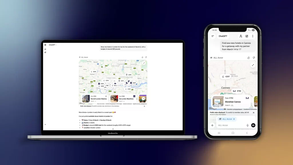 Accor rolls out a ChatGPT hotel booking app that lets travellers search in natural language and book securely