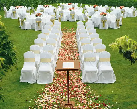 Garden areas for weddings and events