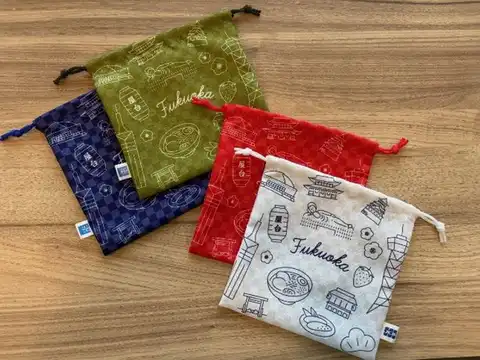 Tenjin Inbound Shopping Campaign Launches to Drive Visitor Spend in Fukuoka 2 Original Japanese Style Drawstring Pouch