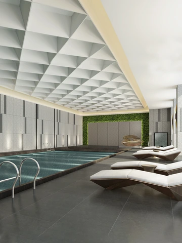 Sofitel Haikou Review: What It's Really Like to Stay Here 12 Indoor swimming pool at Sofitel Haikou spa area 1