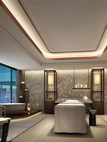 Sofitel Haikou Review: What It's Really Like to Stay Here 11 Indoor swimming pool at Sofitel Haikou spa area