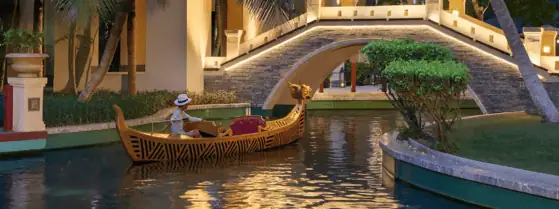 Fairmont Sanya Haitang Bay Review – Fairmont Gold Garden View Stay 3 The tranquil canals winding through Fairmont Sanya Haitang Bay.