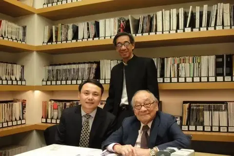 Chairman Wang Yong visited the renowned architect I.M. Pei in New York, USA in October 2008.