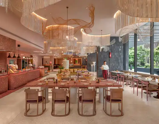 Interior of Colette French Bistro and Bar