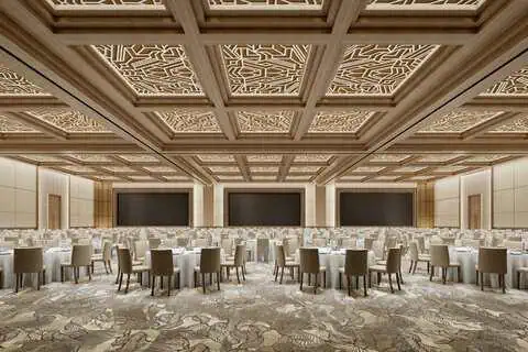 Connected to surrounding resort venues, the Grand Ballroom anchors the destination’s largest events.