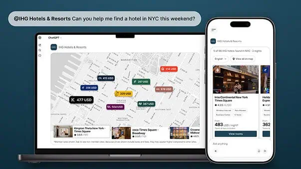 IHG Brings Hotel Search to ChatGPT as AI Travel Planning Surges
