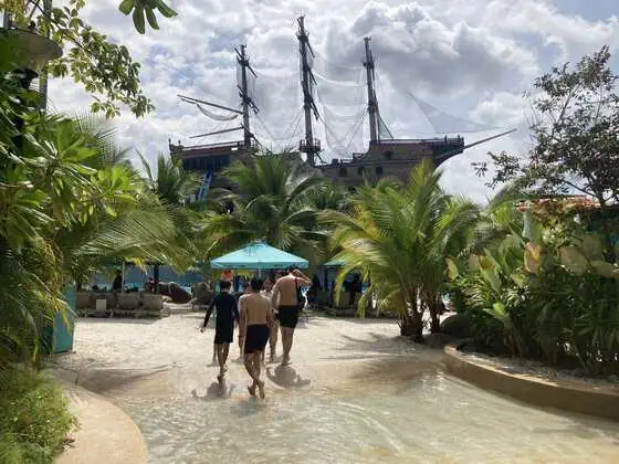 Life-sized Amazonia ship at SplashMania Waterpark, Gamuda Cove, Malaysia
