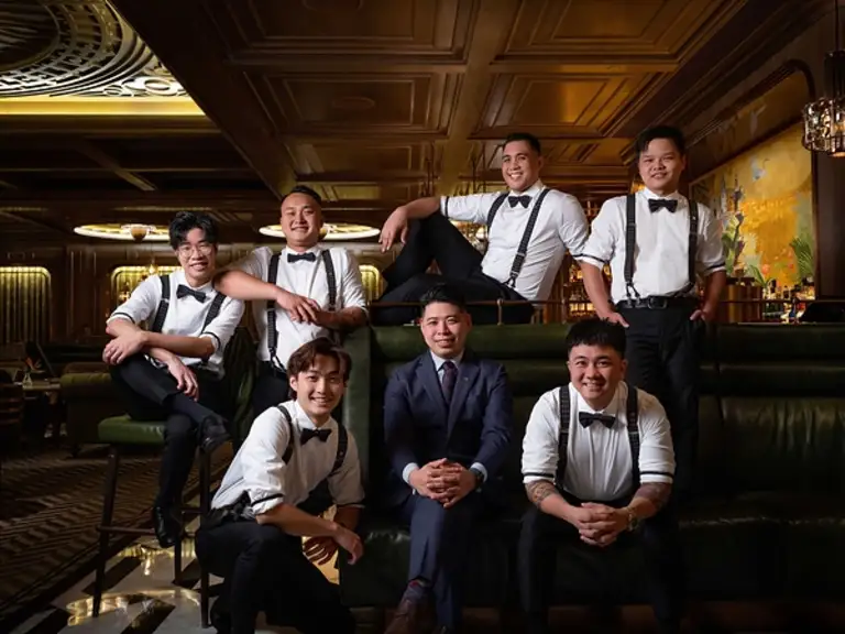 The St. Regis Bar Macao bar team celebrating its Asia's 50 Best Bars 2026 recognition