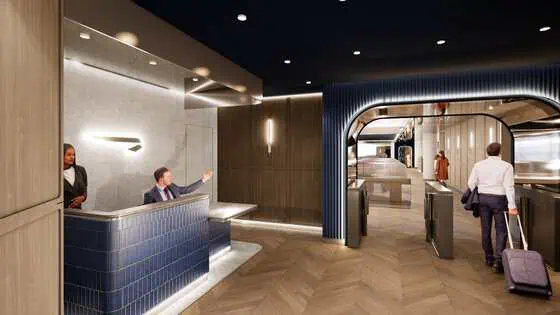 First look at British Airways' redesigned Newark lounge (credit: Gensler)