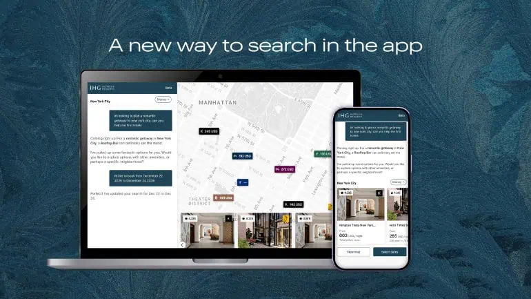 IHG Hotels & Resorts AI-powered conversational search for hotel booking