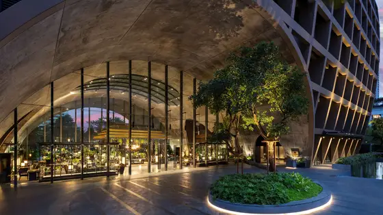 Evening view of Sindhorn Kempinski Hotel Bangkok