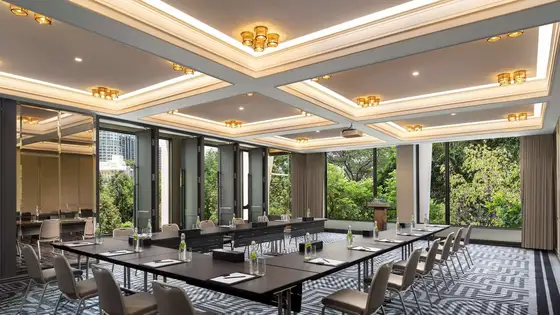 Elegant meeting room at Sindhorn Kempinski Hotel Bangkok