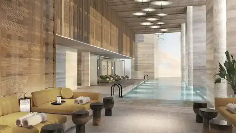 Indoor swimming pool at Conrad Kuala Lumpur