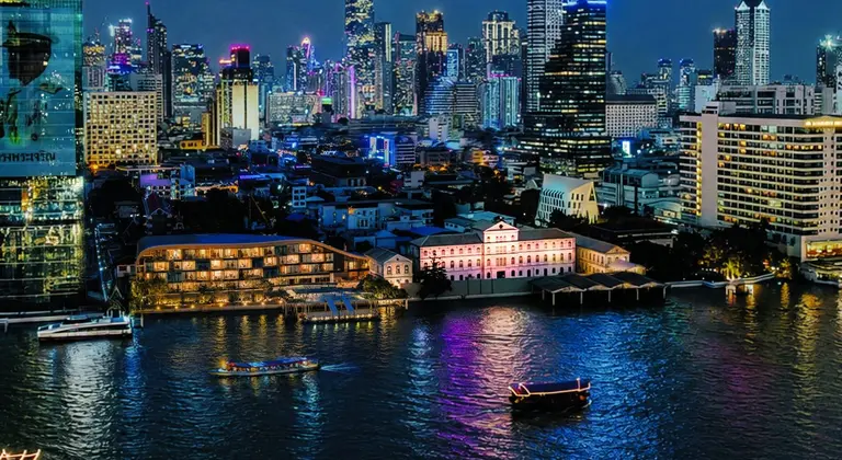 he Langham, Custom House, Bangkok riverside hotel with restored historic Custom House building