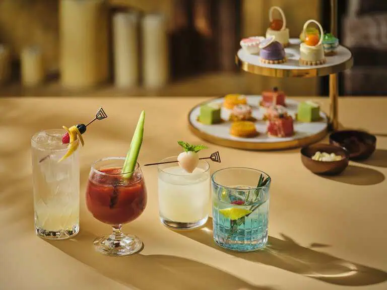 The St. Regis Beijing PIAGET Cocktail collection afternoon tea and cocktails