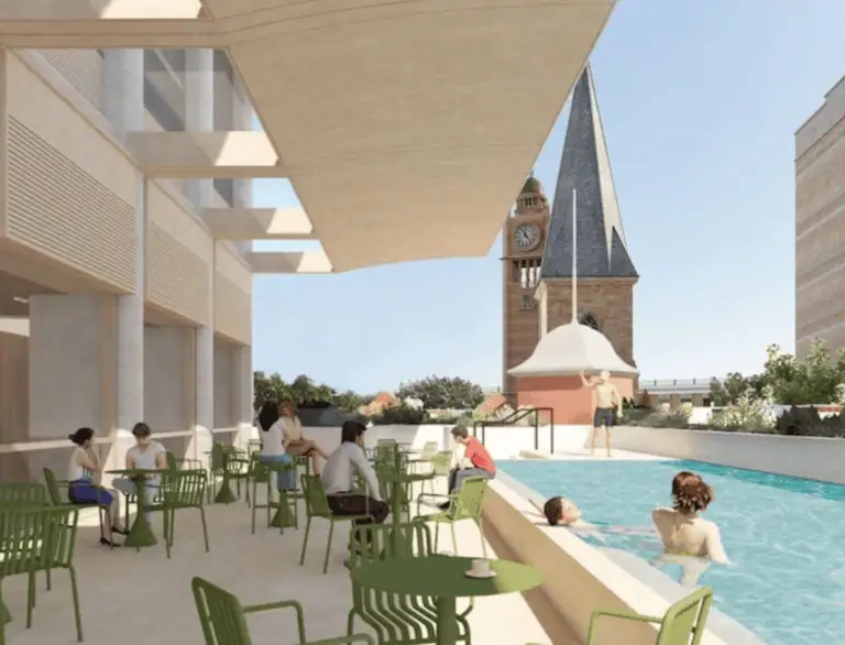Architectural rendering of Radisson RED Sydney Haymarket lifestyle hotel opening in 2029