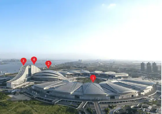 Wuhan International Expo Center and International Convention Center form the centerpiece of the complex, alongside InterContinental Wuhan and Holiday Inn & Suites Wuhan International Expo